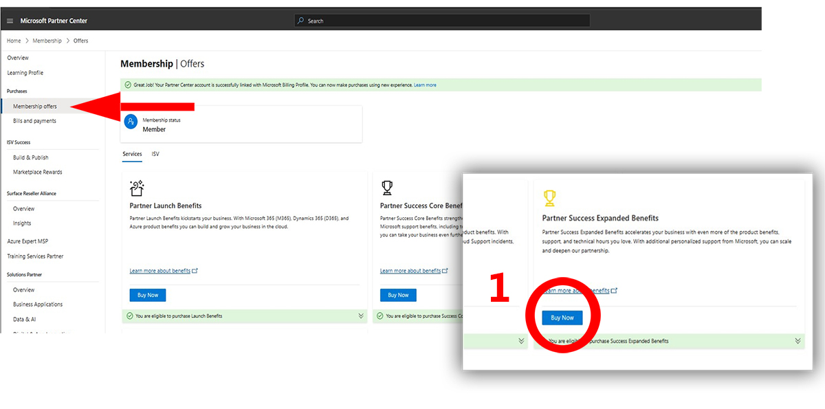 Instrucciones para acceder a Ventajas expandidas para partners